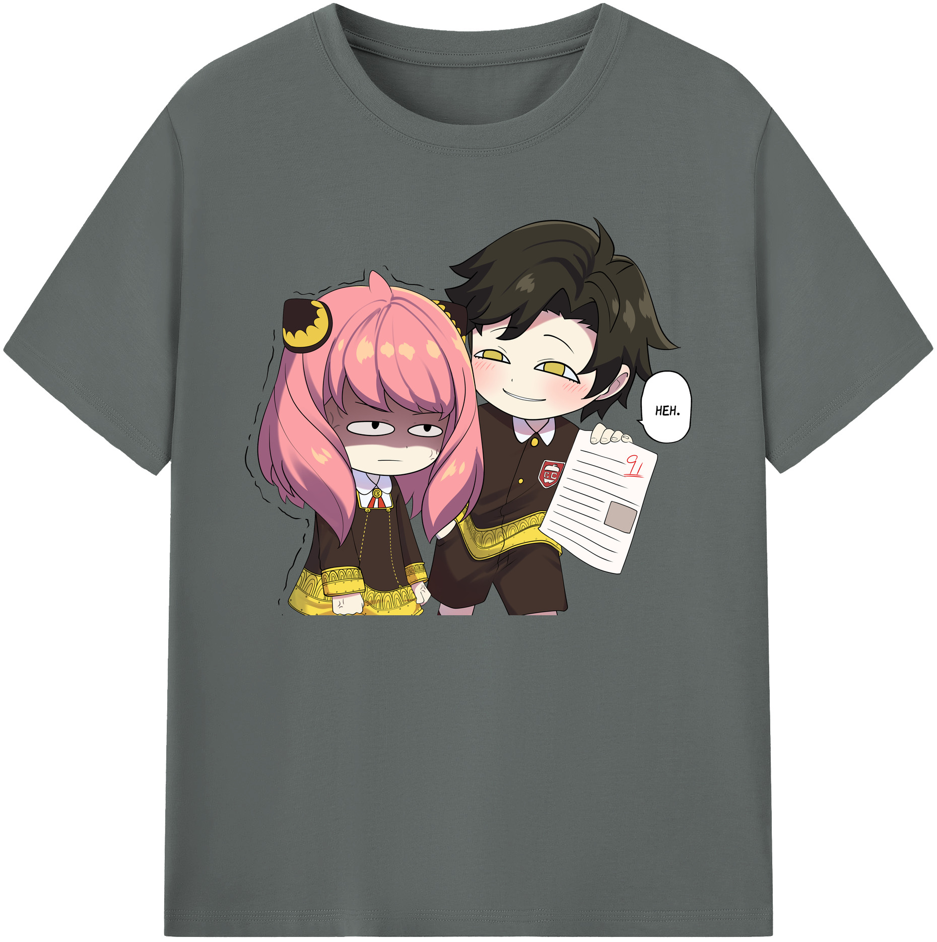 （画像用） SPY×FAMILY间谍家家酒 綿100％ メンズ半袖Tシャツ｜肌触りやわらか＆通気性